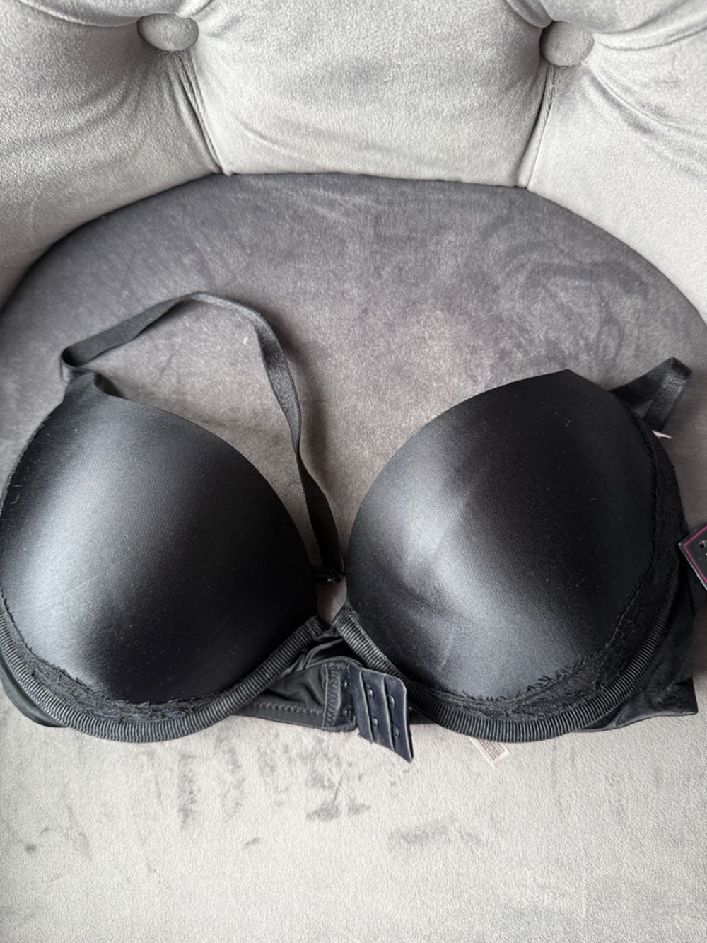 Ambrielle Black Padded pushup Bra